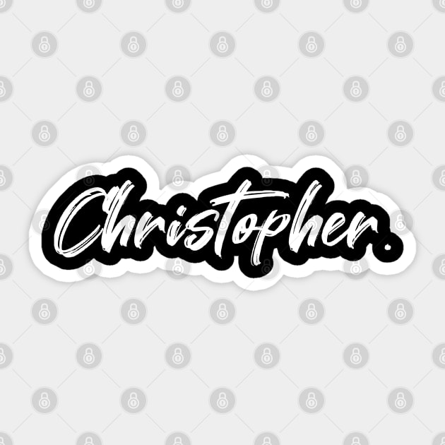 Name Christopher Sticker by CanCreate